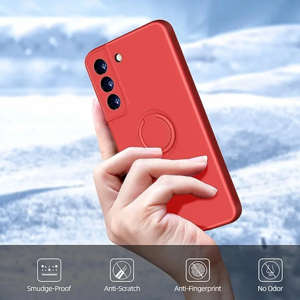 Galaxy S22+ Silicone Case w/ Ring Holder